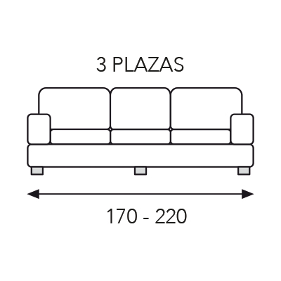 3 plazas 